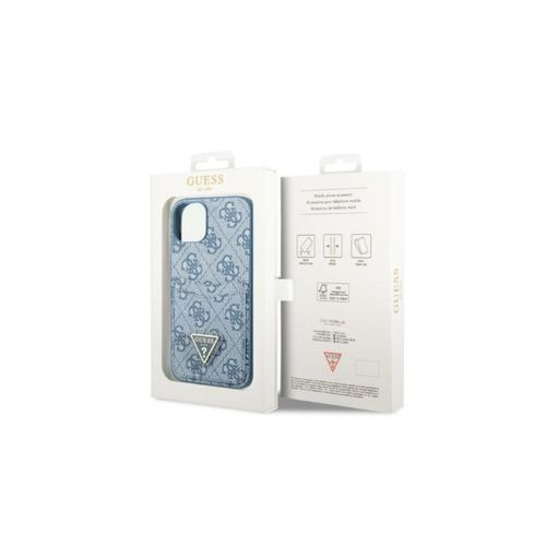 GUESS Futrola za iPhone 13 Pro Blue Triangle Logo Cardslot slika 2