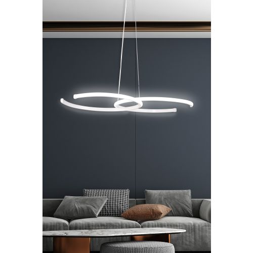 Carinae White-White Light White Chandelier slika 1