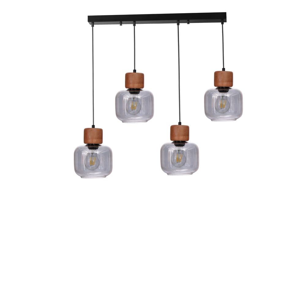 Opviq Luster 758, Siva, Hrast, Crna slika 2