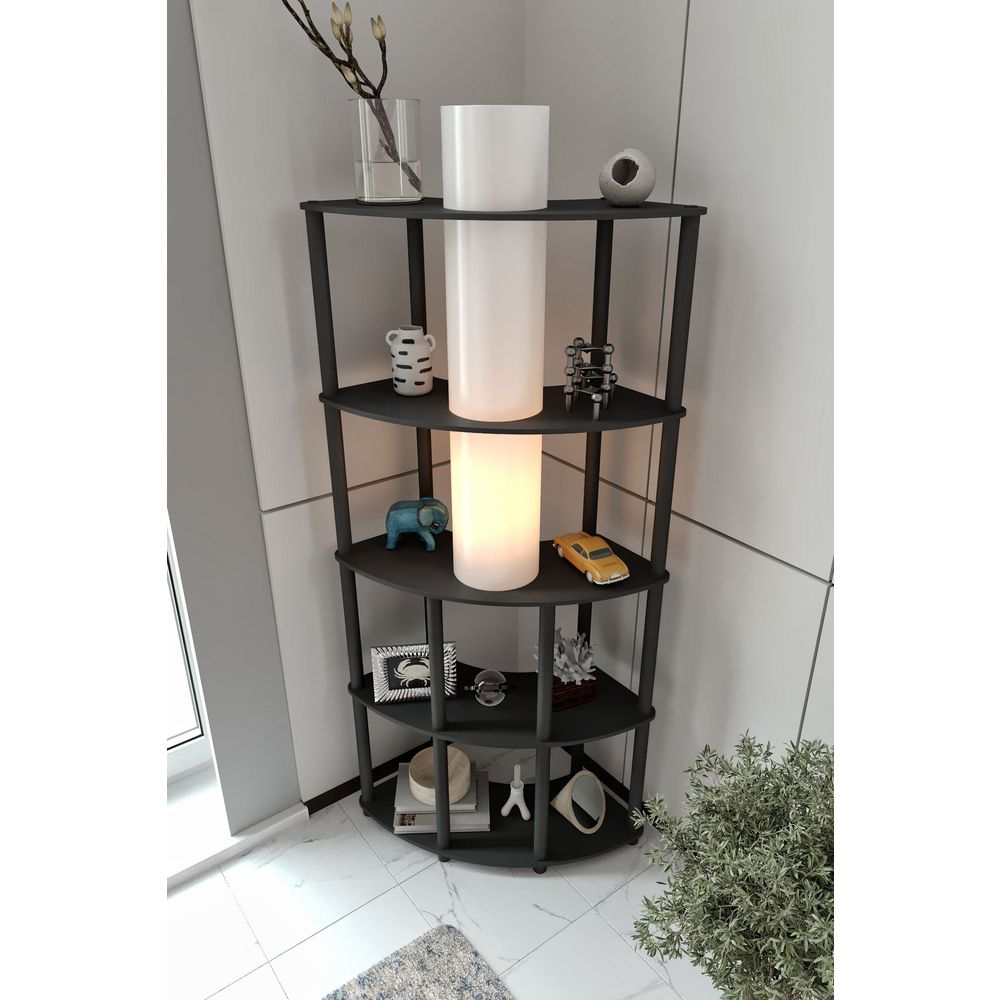 Podna Lampa Conrad - Crna slika 3