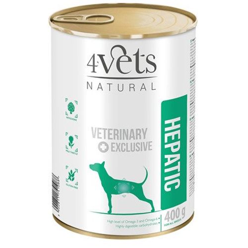4Vets Natural Dog Veterinarska Dijeta Hepatic 400g slika 1