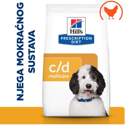 Hill's Prescription Diet c/d Multicare Urinary Care Hrana za Pse s Piletinom, 1,5 kg slika 1