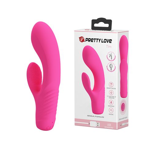 Savitljivi vibrator sa dodatnom stimulacijom klitorisa Tim slika 1