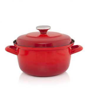 METALAC šerpa duboka MAXIMUS crvena 20 cm / 3 l sa poklopcem