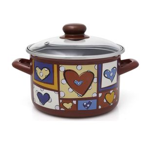 Metalac Šerpa Happy Hearts, duboka sa staklenim poklopcem 20 cm / 4 l