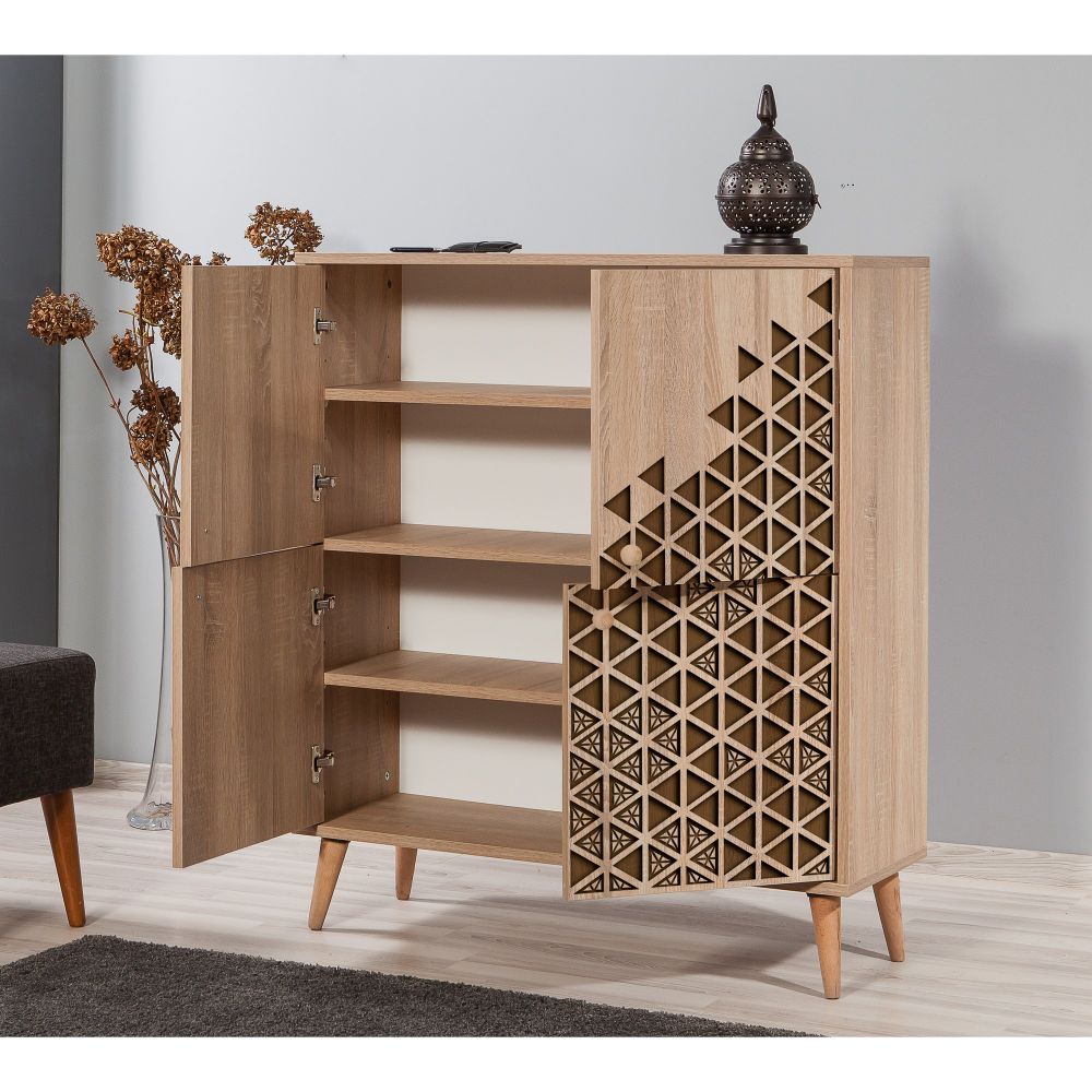 Multilux-124 Sonoma Oak Višenamjenski Ormar slika 3