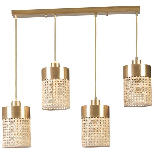 Zeus 8704-6 Rattan
Gold Chandelier slika 1