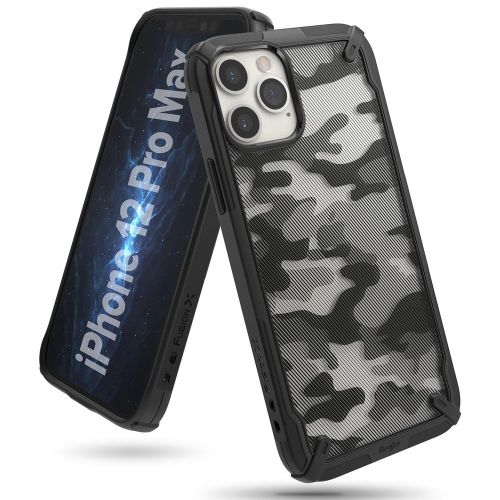 Ringke Fusion X Design izdržljiva futrola s TPU odbojnikom za iPhone 12 Pro Max Camo slika 2