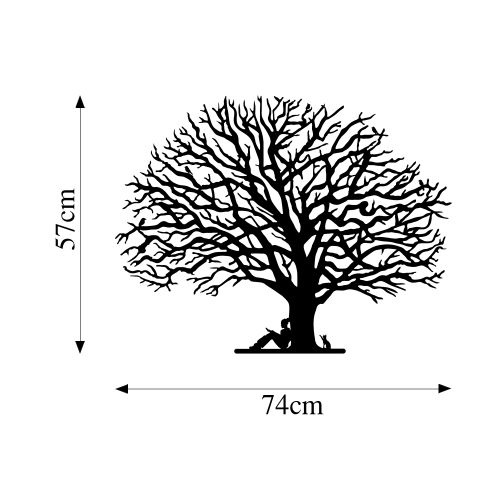 Wallity Metalna zidna dekoracija, Monumental Tree 15 slika 5