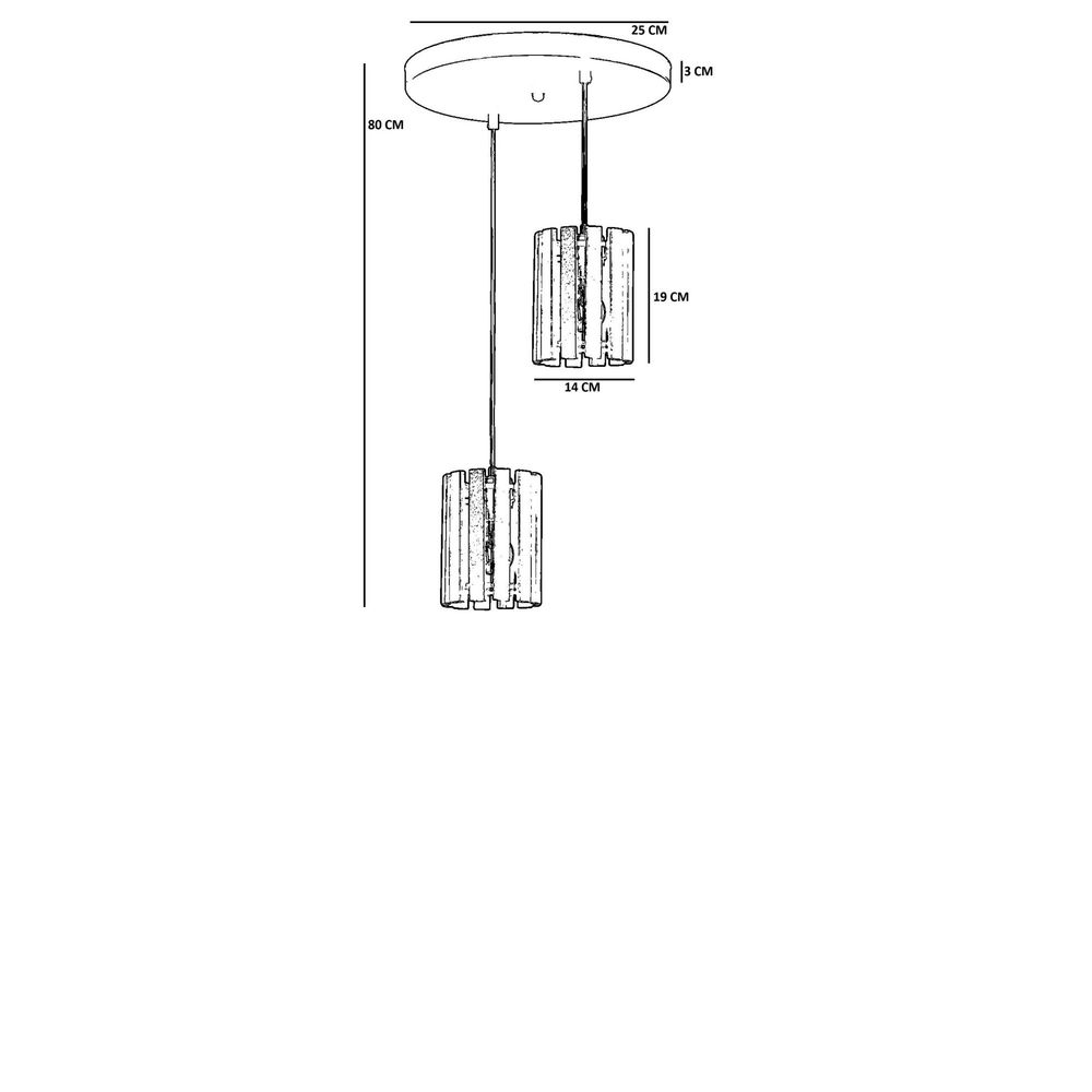 Opviq Luster 083, hrast, crna slika 4
