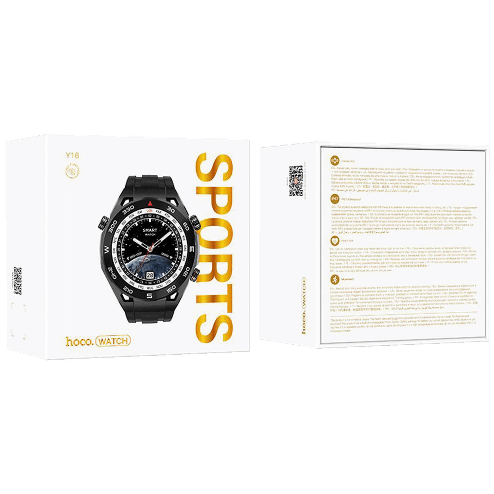 hoco. Pametni sat, 1.39" zaslon, Bluetooth, IP67 - Y16 Black slika 4
