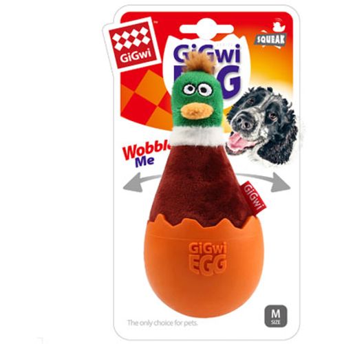 GiGwi igračka za pse ljuska jajeta Patka 15 cm slika 1