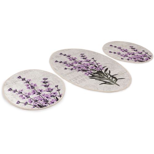 Lavender Multicolor Bathmat Set (3 Pieces) slika 4