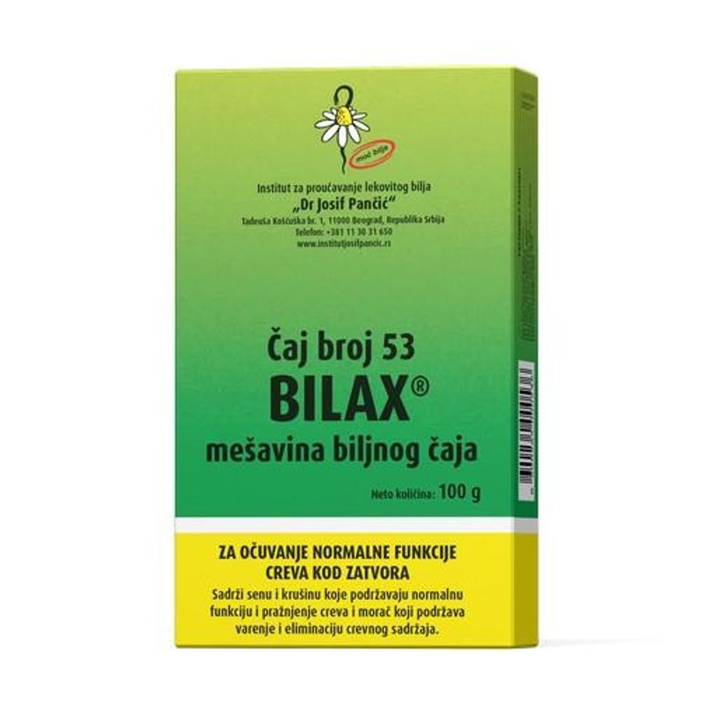BILAX RINFUZ 100G JOSIF PANČIĆ - Čaj protiv zatvora slika 1