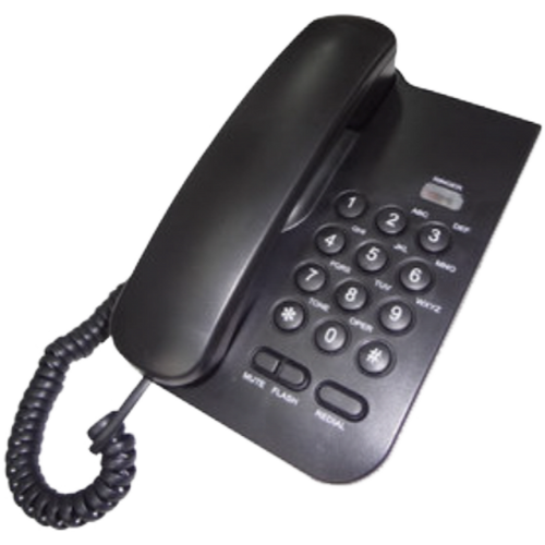 MeanIT Telefon analogni, stolni, crni - ST100 Black slika 1