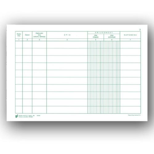 II-261 KNJIGA SITNOG INVENTARA; Knjiga 100 stranica, 29,7 x 21 cm slika 1