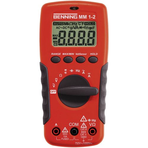 Benning MM 1-2 ručni multimetar  digitalni  CAT II 1000 V, CAT III 600 V Zaslon (brojevi): 2000 slika 3