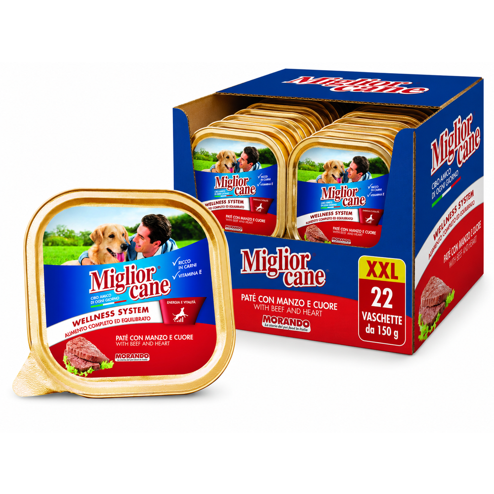 Miglior hrana za pse u posudi, Govedina, 22x150 g, XXL slika 1