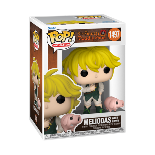 FUNKO POP ANIMATION: SEVEN DEADLY SINS - MELIODAS W/HAWK slika 1