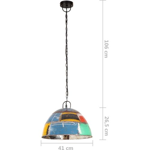 Industrijska viseća svjetiljka 25 W šarena okrugla 41 cm E27 slika 24