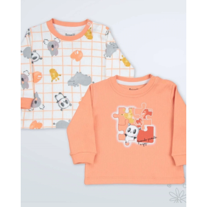 Miniworld Majica dugih rukava za bebe Panda 3, 2kom
