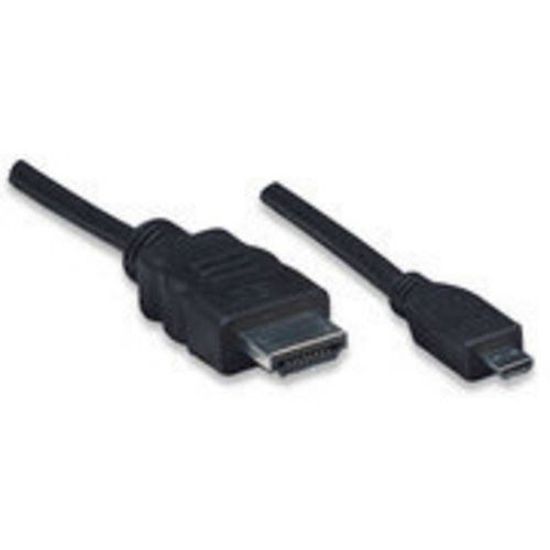 Manhattan HDMI priključni kabel HDMI A utikač, HDMI Micro D utikač 2.00 m crna 324427-CG Ultra HD (4K) HDMI HDMI kabel slika 3