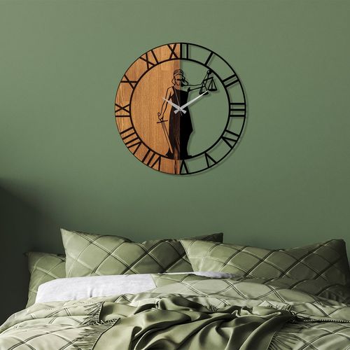 Wallity Ukrasni drveni zidni sat, Wooden Clock - 78 slika 2