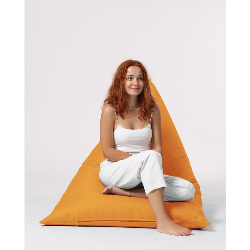 Pyramid Veliki Pouf za Krevet - Narandžasti Garden Bean Bag slika 9