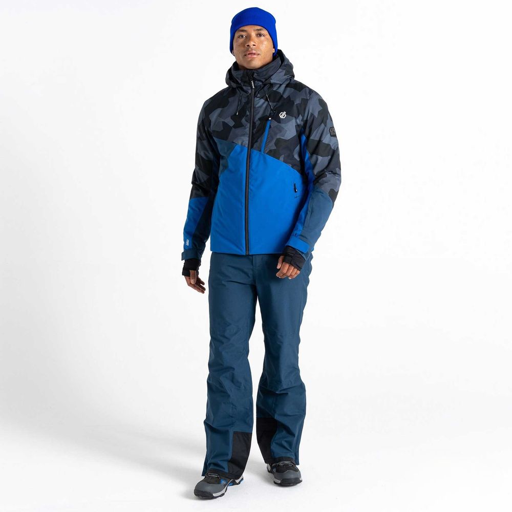 Dare2B Muška jakna za skijanje Baseplate, Olympian Blue/Black Geo slika 5