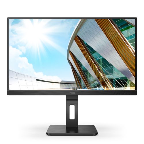 Monitor AOC 24P2QM 23.8" VA 1920x1080 75Hz 4ms GtG VGA DVI HDMI DP USB pivot visina zvučnici crna slika 1