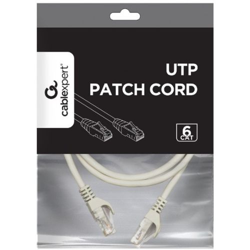 PP6U-CU-1.5M Gembird Mrezni kabl, CAT6 BAKARNI UTP Patch cord 1.5m grey slika 2