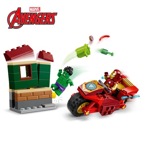 LEGO® SUPER HEROES 76287 Iron Man na motociklu i Hulk slika 3