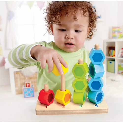 Hape Drvena edukativna igračka Counting Stacker E0504B  slika 3