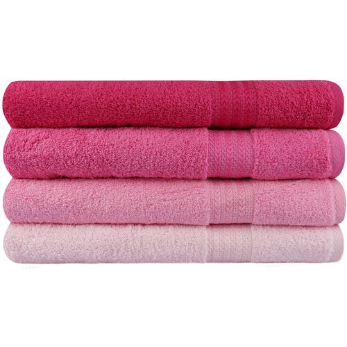 L'essential Maison Rainbow - Pink Light Dusty Rose Fuchsia Bath Towel Set (4 Pieces) slika 2