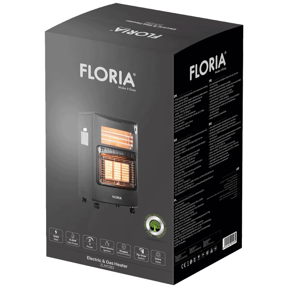 Floria Grijalica, plinska / halogena (kvarcna), 4200 / 1300W - ZLN1282 slika 3