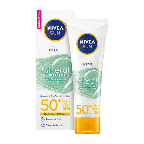 NIVEA SUN UV mineral krema za zaštitu kože lica od sunca SPF 50+ 50 ml slika 1