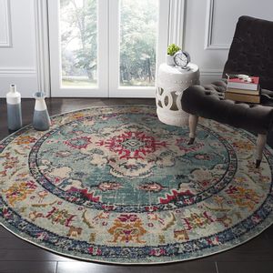 TANKI Tepih WOOPAMUK495 Turquoise Rug (120 x 120)