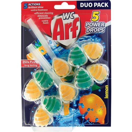 Arf WC 5 Power Drops Osvježivač wc školjke lemon 2x55 g slika 1