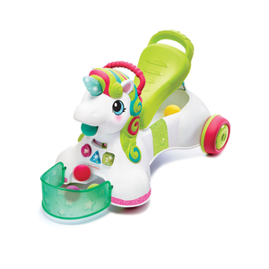 Infantino 227018 Guralica 3U1 Sit, Walk & Ride - Jednorog