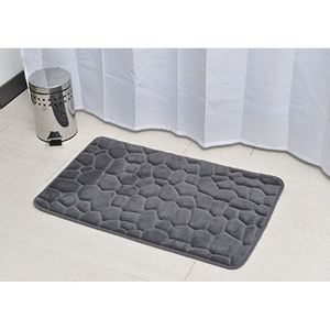 Tendance kupaonski tepih pebble 50x80 cm memorijska pjena, tamno siva