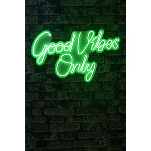 Wallity Ukrasna plastična LED rasvjeta, Good Vibes Only 2 - Green slika 9