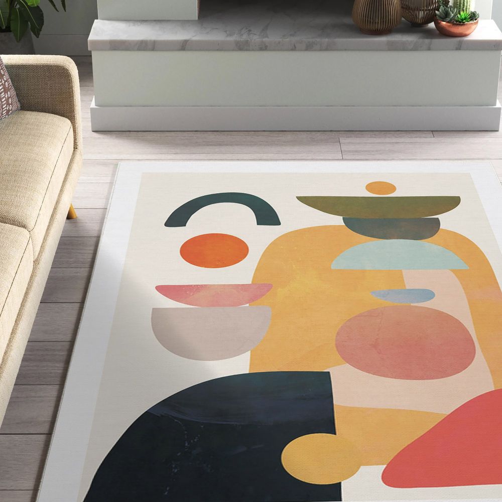 Tanka višebojna staza sa digitalnim printom Woopamuk272 (80 x 120 cm) slika 1