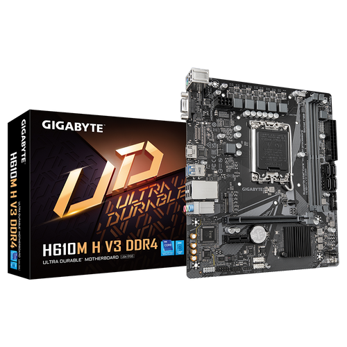 Gigabyte H610M H V3 DDR4 Intel H610 Chipset, LGA1700, 2 x DDR4 DIMM slika 1