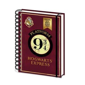 Harry Potter Bilježnica A5 (Platforma 9 3/4) s Spiralnim Uvezom