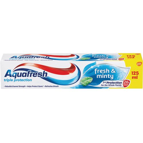 Aquafresh pasta za zube fresh&minty 125 ml slika 1