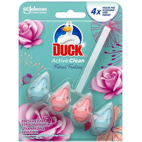 Duck® Active Clean Floral osvježivač za WC školjku Kissflow 38.6g slika 1