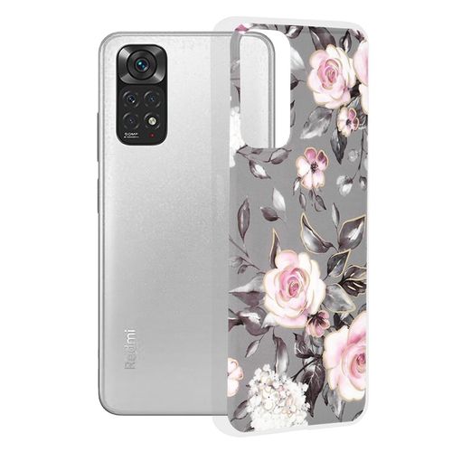 Techsuit Marble Series maska za Xiaomi Redmi Note 11 / Note 11S Bloom of Ruth Gray slika 1