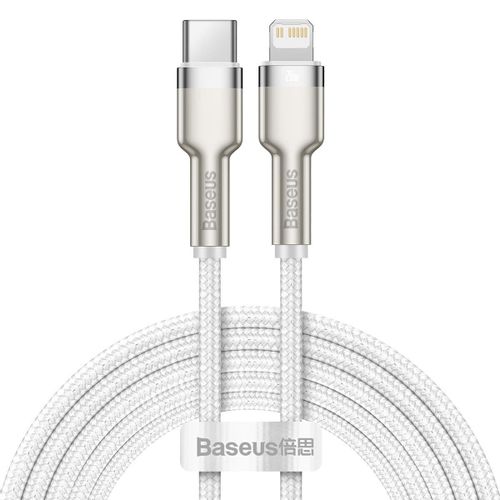 USB-C kabel za Lightning Baseus Cafule PD 20W 2m (bijeli) slika 1