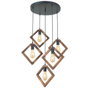 Arvis 5Li Avize Walnut
Black Chandelier