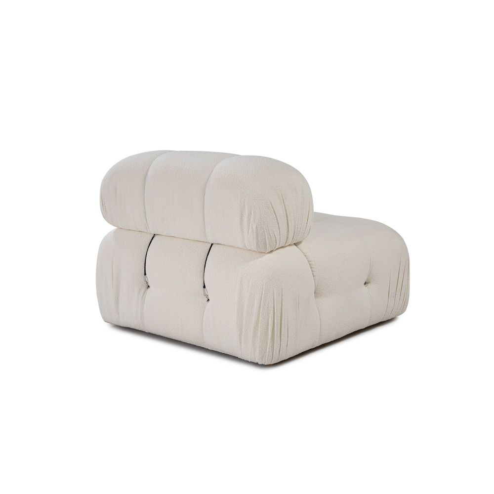 Bubble 1R - Bež Bijeli Sofa za Jednu Osobu slika 7